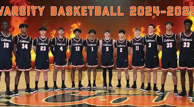 Cal High Varsity Basketball 2024–2025 team photo